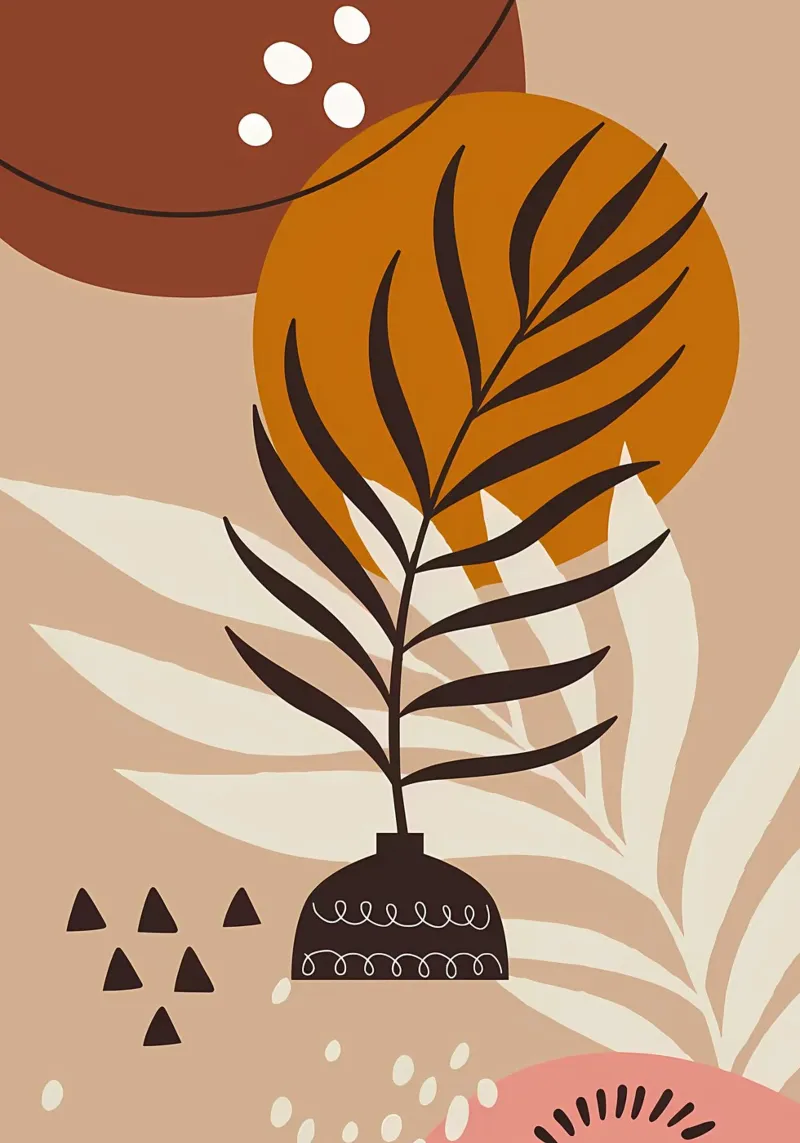 Foglia tropicale scandinava pellicola backlit da Rebecca Clark Wyrick