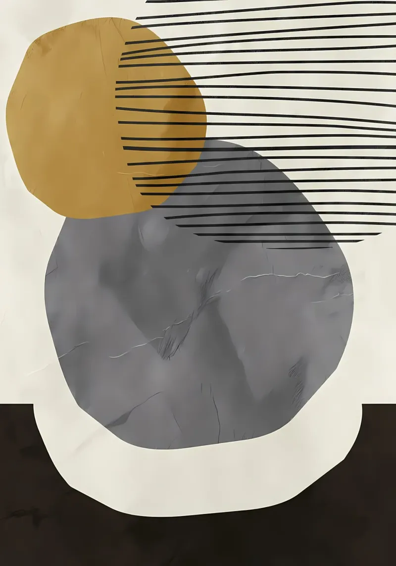 ORGANIC ABSTRACT 42A poster with aluminum frame by Rebecca Clark Wyrick