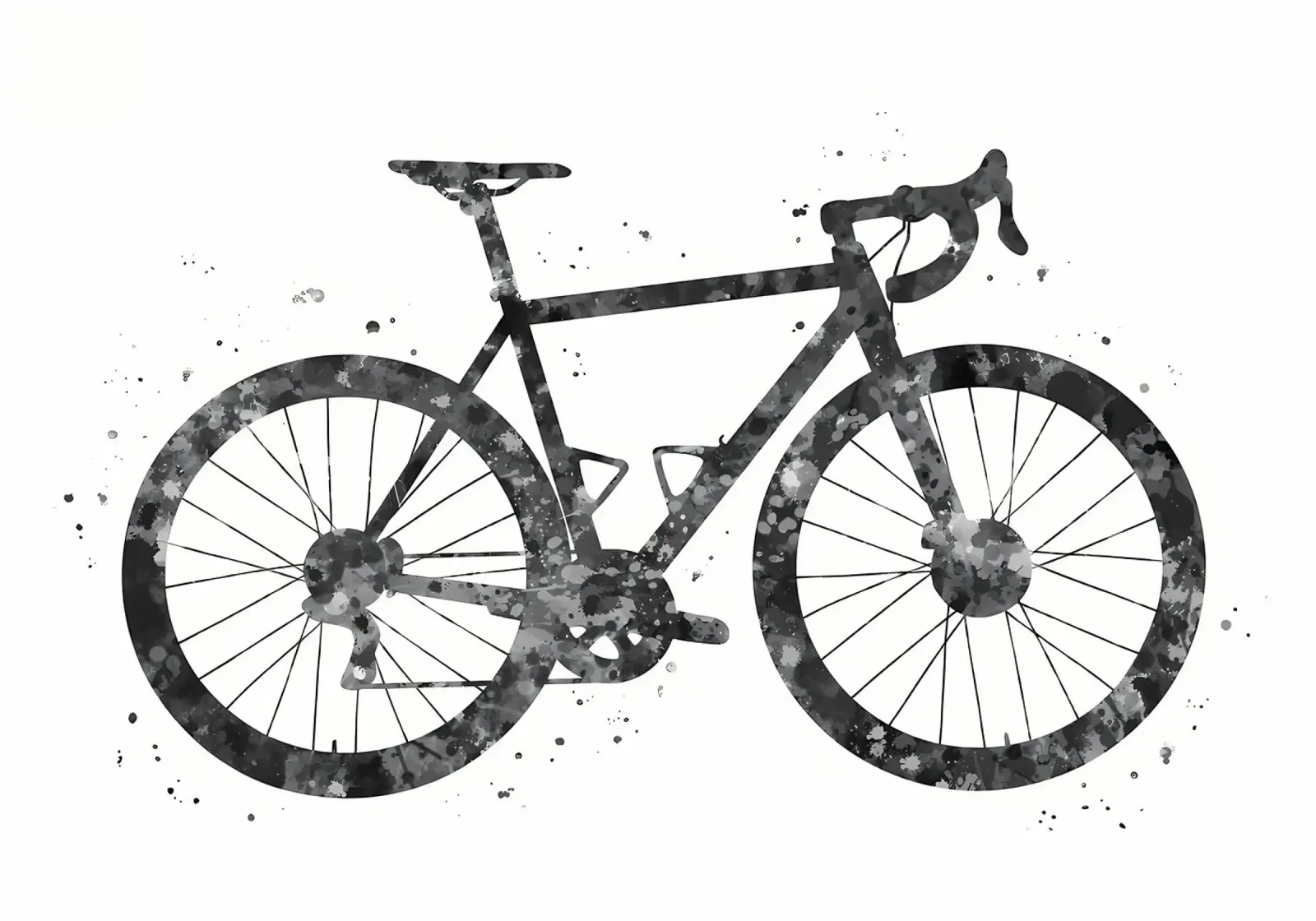 Bicicletta da strada poster con telaio in alluminio da Albert S Jacob