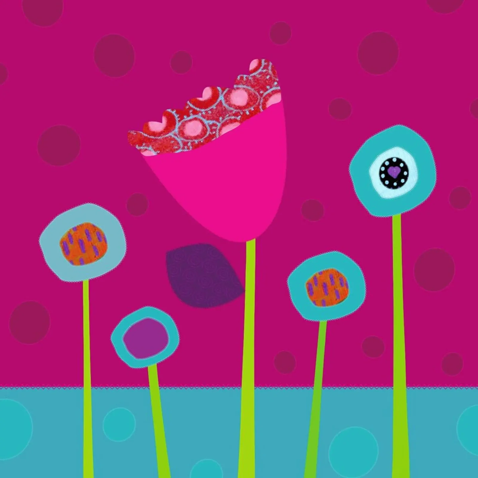 Colourful Flowers poster da JaySan Studio