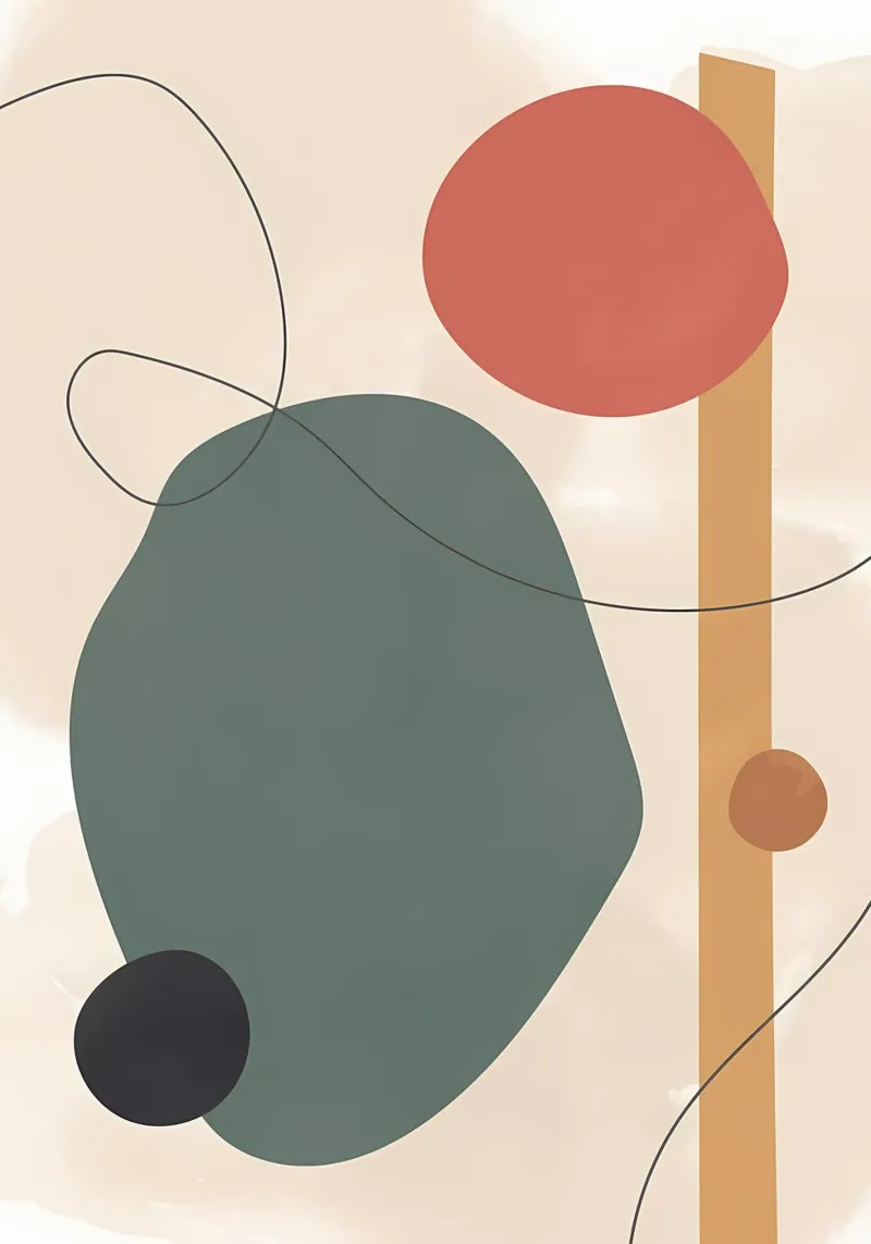Abstract Shapes Artistic forex plate by Rebecca Clark Wyrick