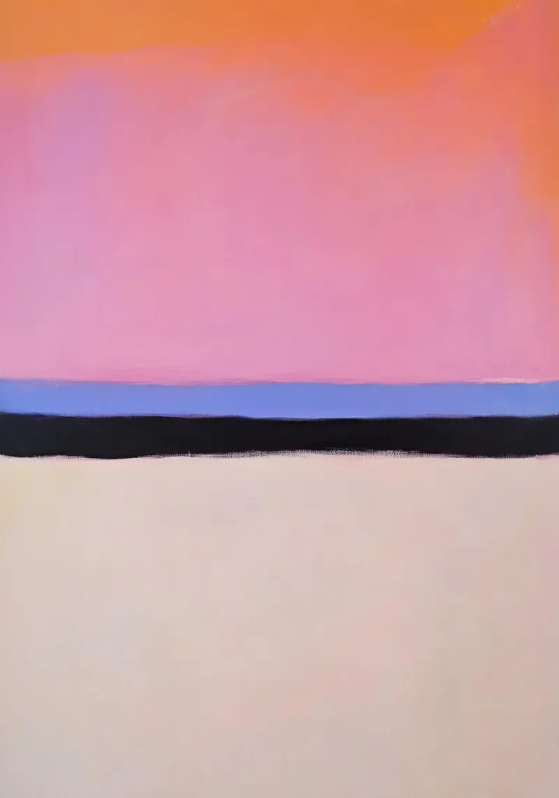 Abstract Silence - Horizontal Painting canvas by Euphoria Theresa