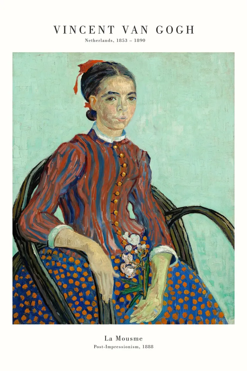Van Gogh - La Mousme poster con telaio in plastica da Old Masters