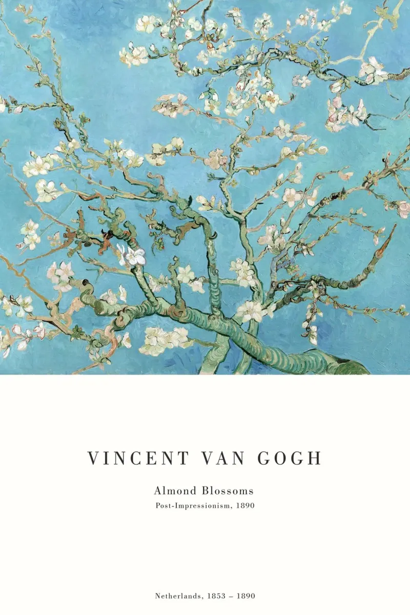 Van Gogh - Mandorlo in fiore pellicola backlit da Old Masters