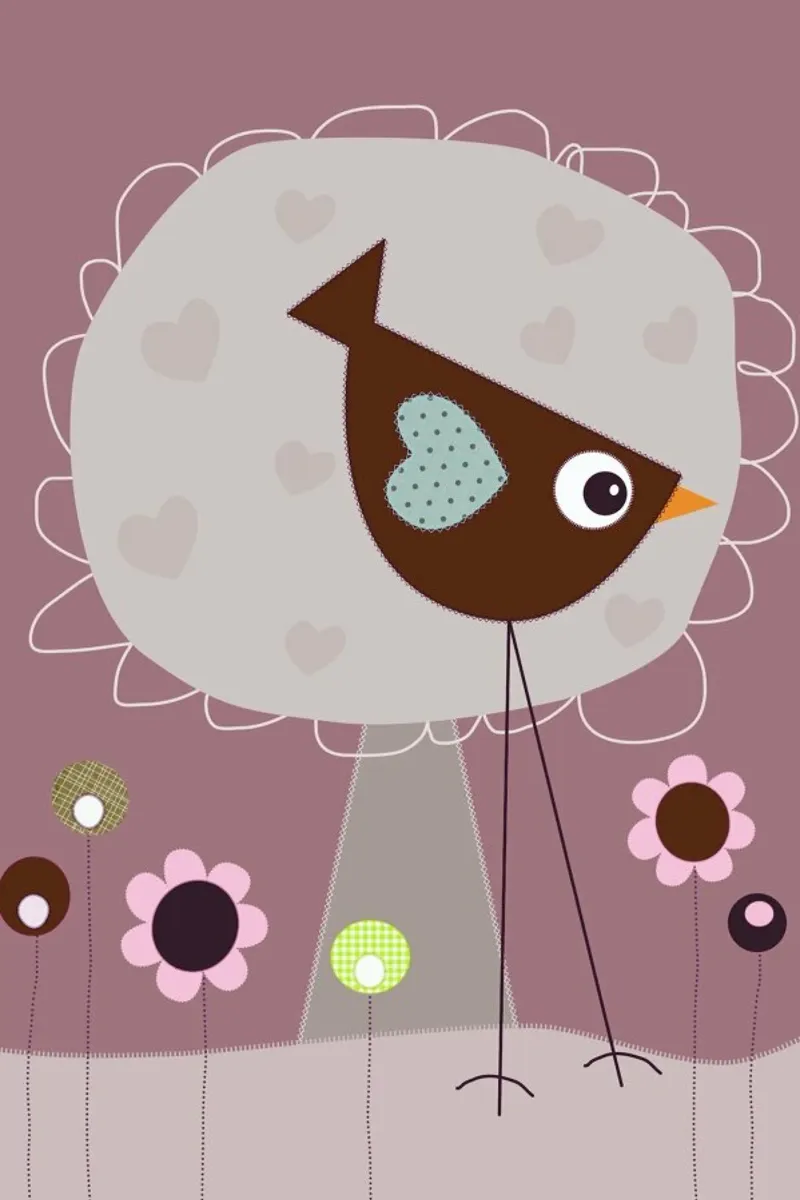 Lovely Bird Front of a House pellicola backlit da JaySan Studio