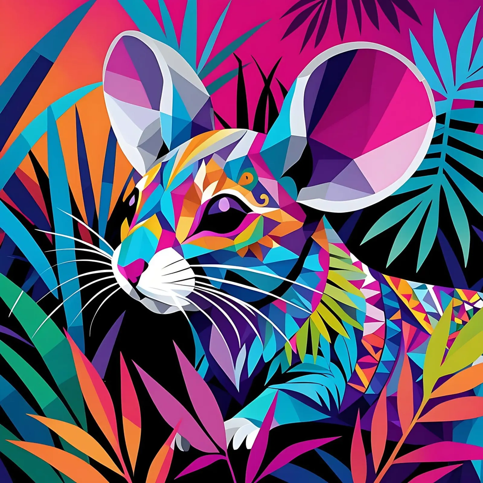 Stile_mouse_E_1 carta hahnemühle da Tierisch bunt by LK