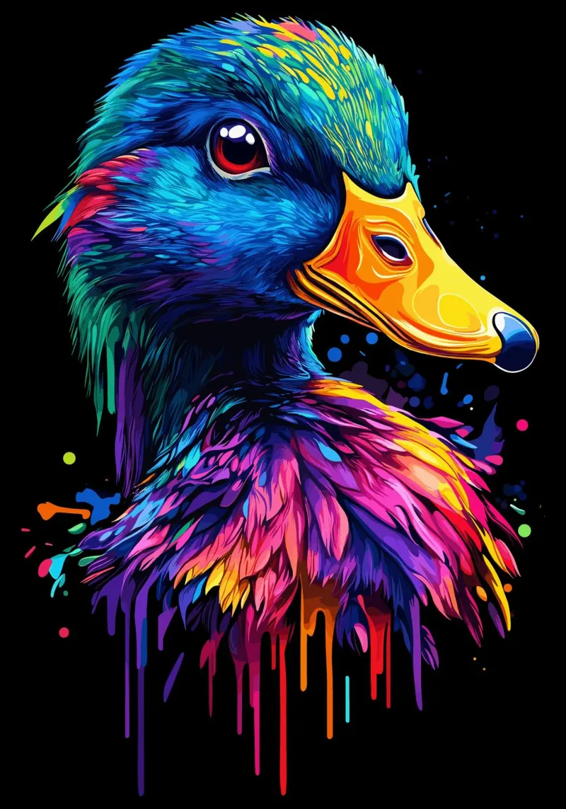 Drago colorato con piumaggio brillante pannello forex da pixelbull - medieval art and more