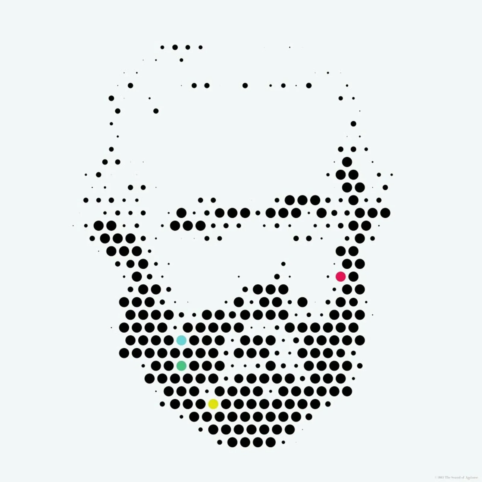 Karl Marx in Dots pellicola backlit da The Sound of Applause