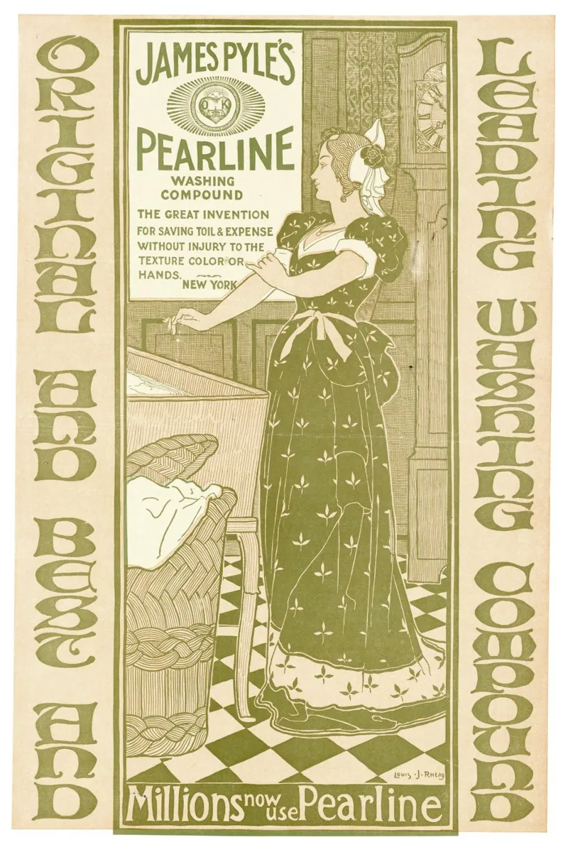 Poster d'epoca - Pearline pellicola backlit da Old Masters
