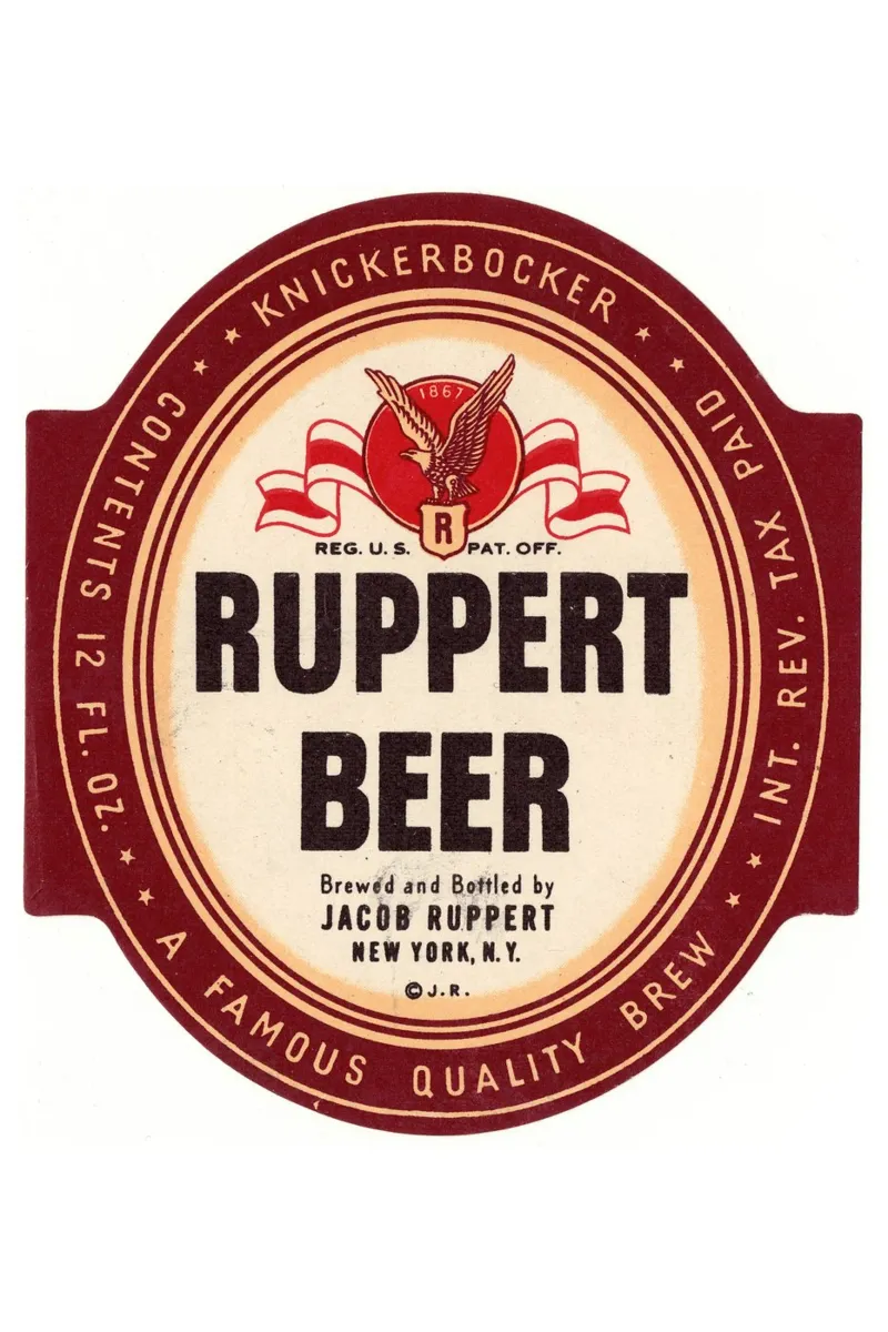 Poster d'epoca - Etichetta della birra Ruppert poster con telaio in plastica da Old Masters