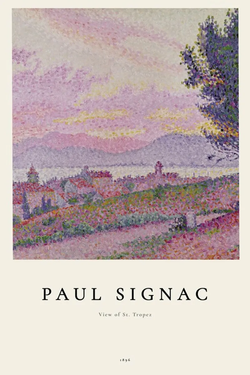 Signac - View of St. Tropez pellicola backlit da ARTOTHEK