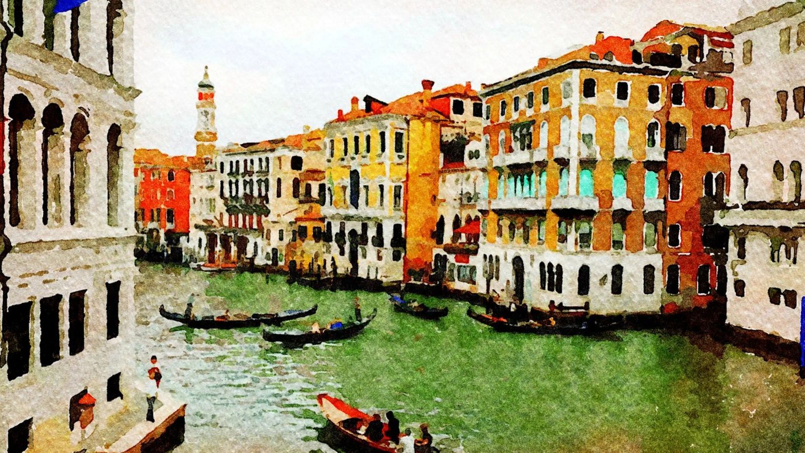 Venedig Poster von Massimo Frascogna