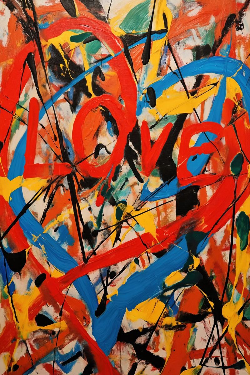 Wild Love | Inspired by Jackson Pollock poster by Autofocus