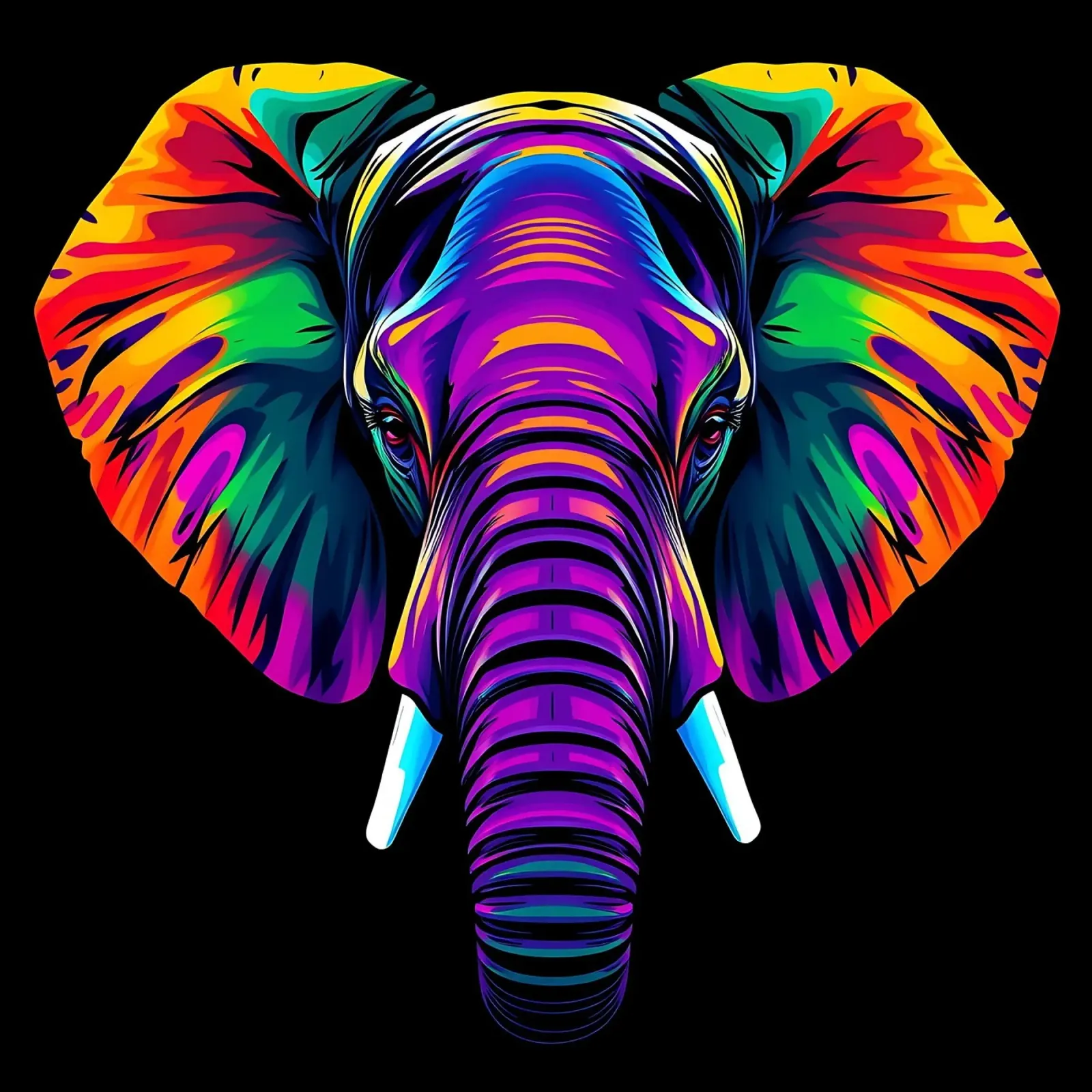 Elefante_Stile_N_1 plexiglass da Tierisch bunt by LK