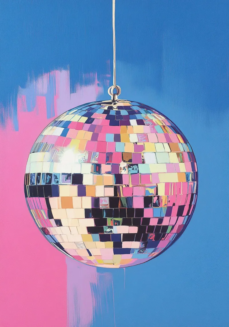 Sparkling fantasy canvas with Floater frame by Nikis Art Studio