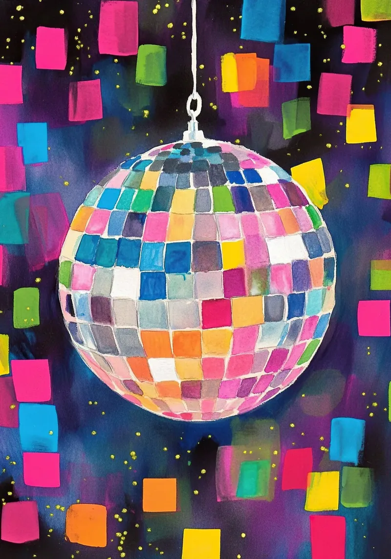 Palla da discoteca poster da Nikis Art Studio