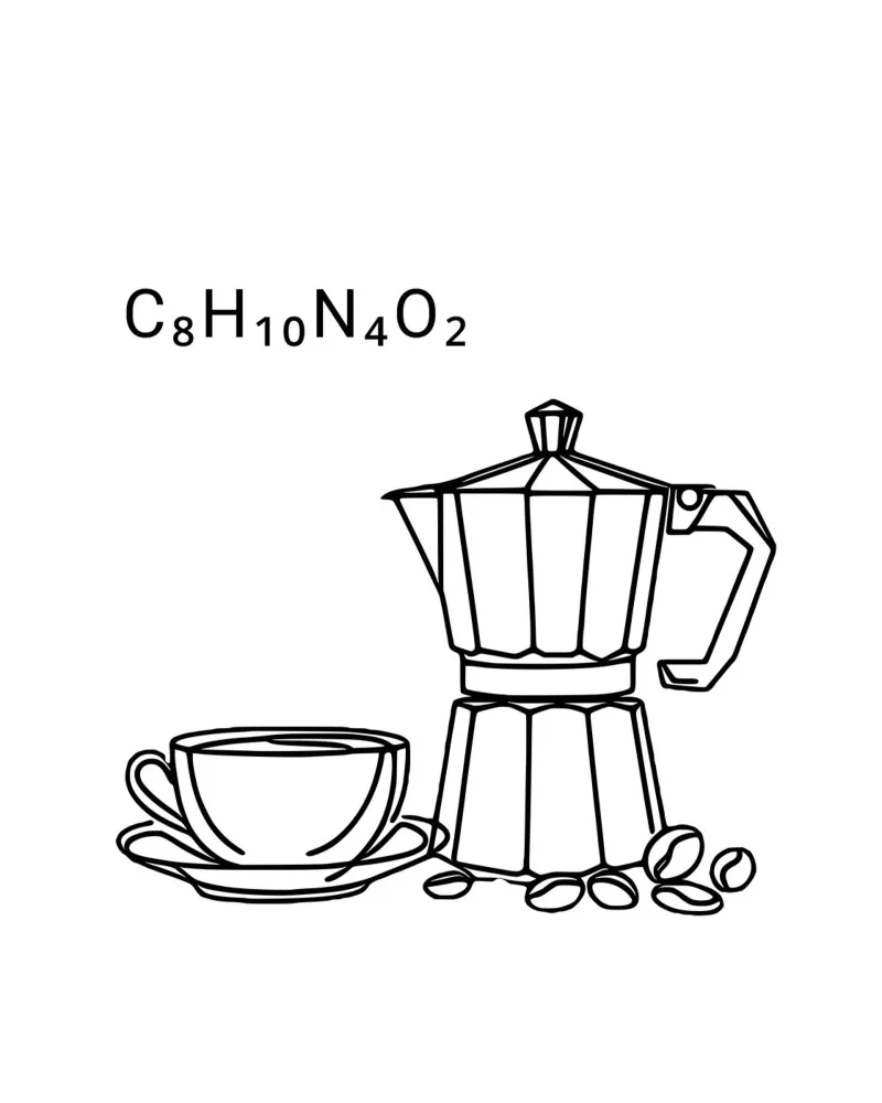 Formula con caffeina poster da Second Canvas