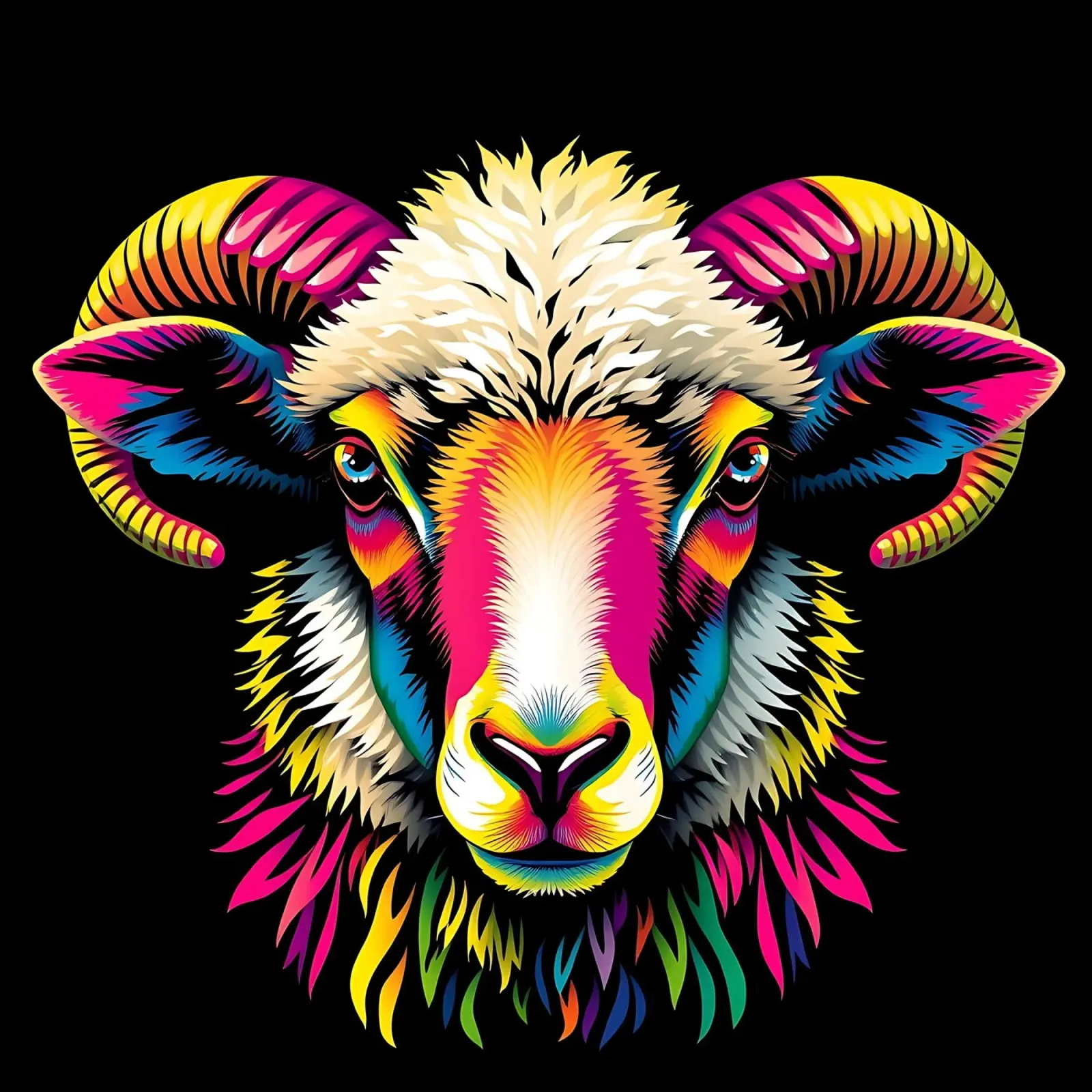 Capricorn_style_N_1 canvas by Tierisch bunt by LK