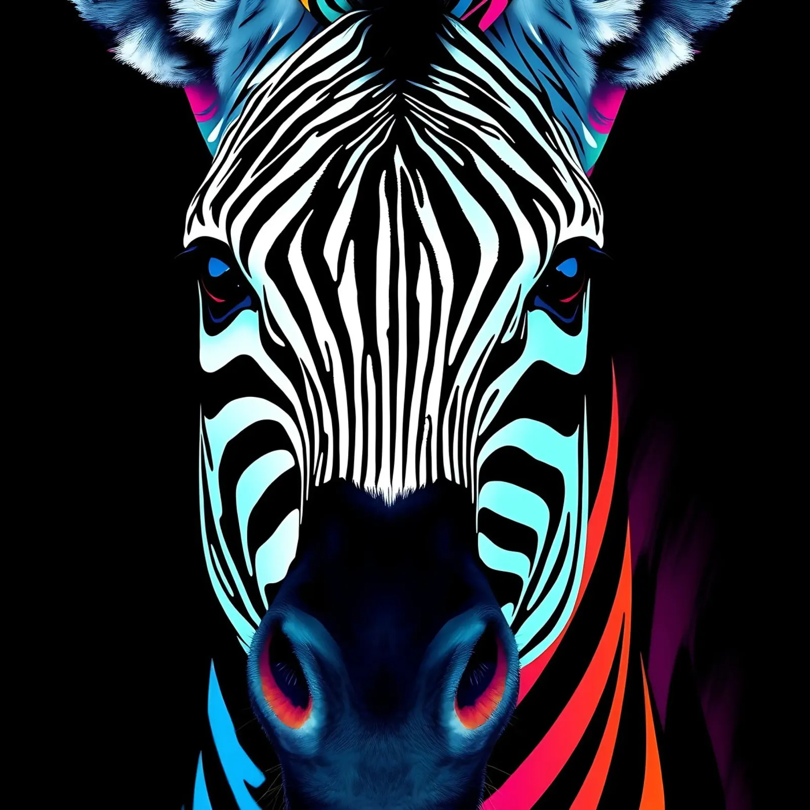 Stile_Zebra_N_1 alluminio dibond da Tierisch bunt by LK