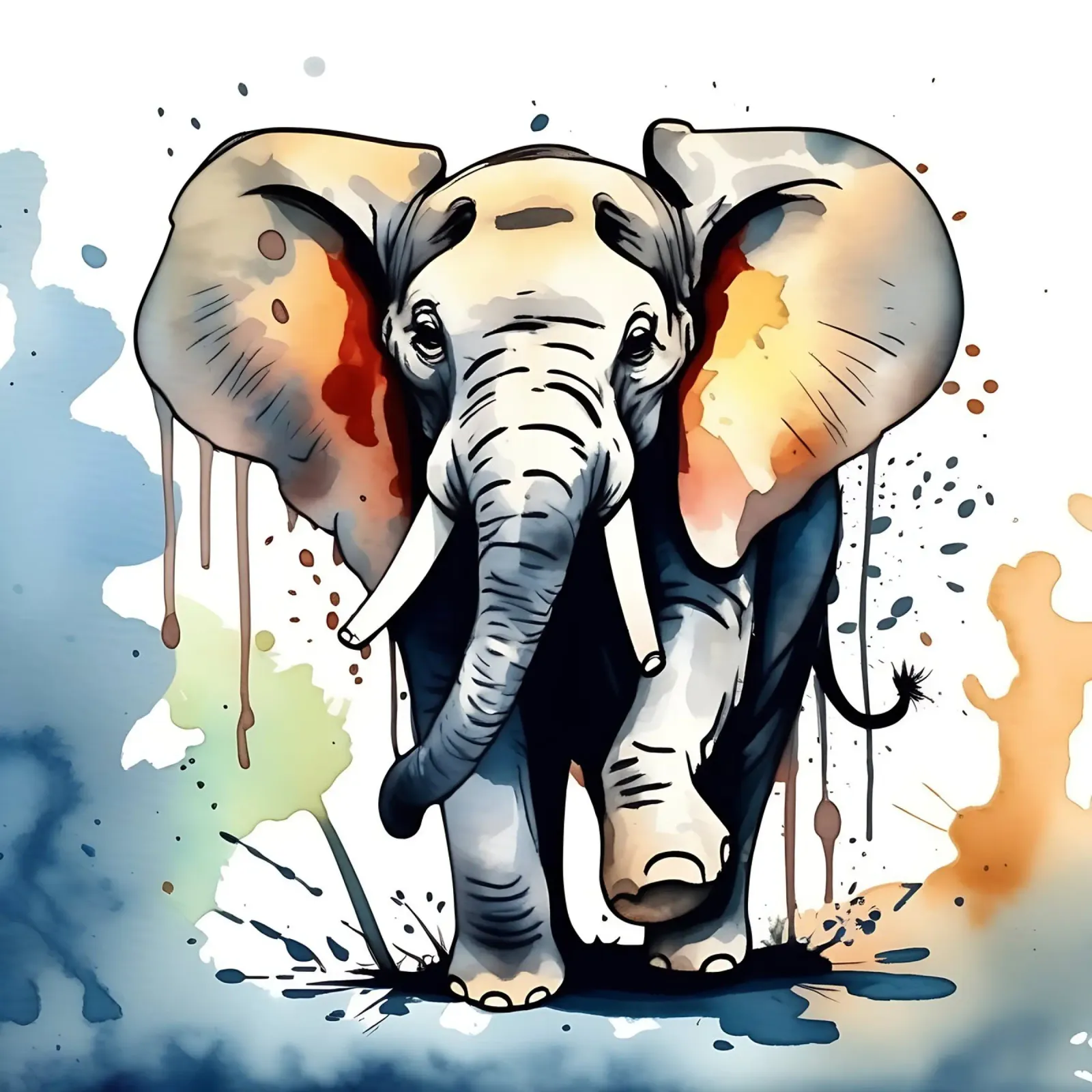 Stile_elefante_M_1 plexiglass da Tierisch bunt by LK
