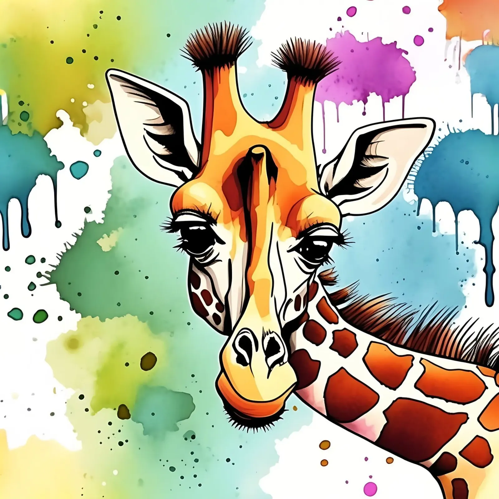 Giraffa_Stile_M_1 pellicola backlit da Tierisch bunt by LK