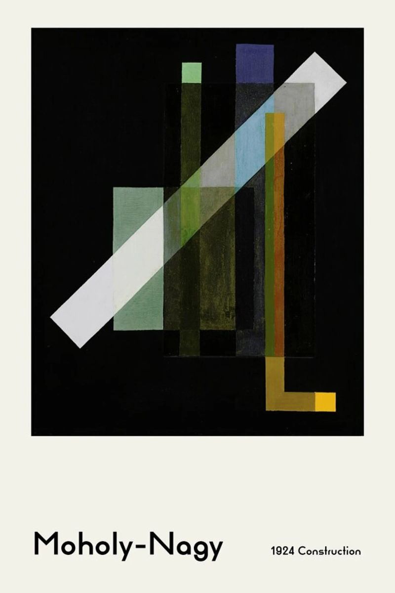 László Moholy-Nagy - Construction, 1924 Forex-Platte von ARTOTHEK