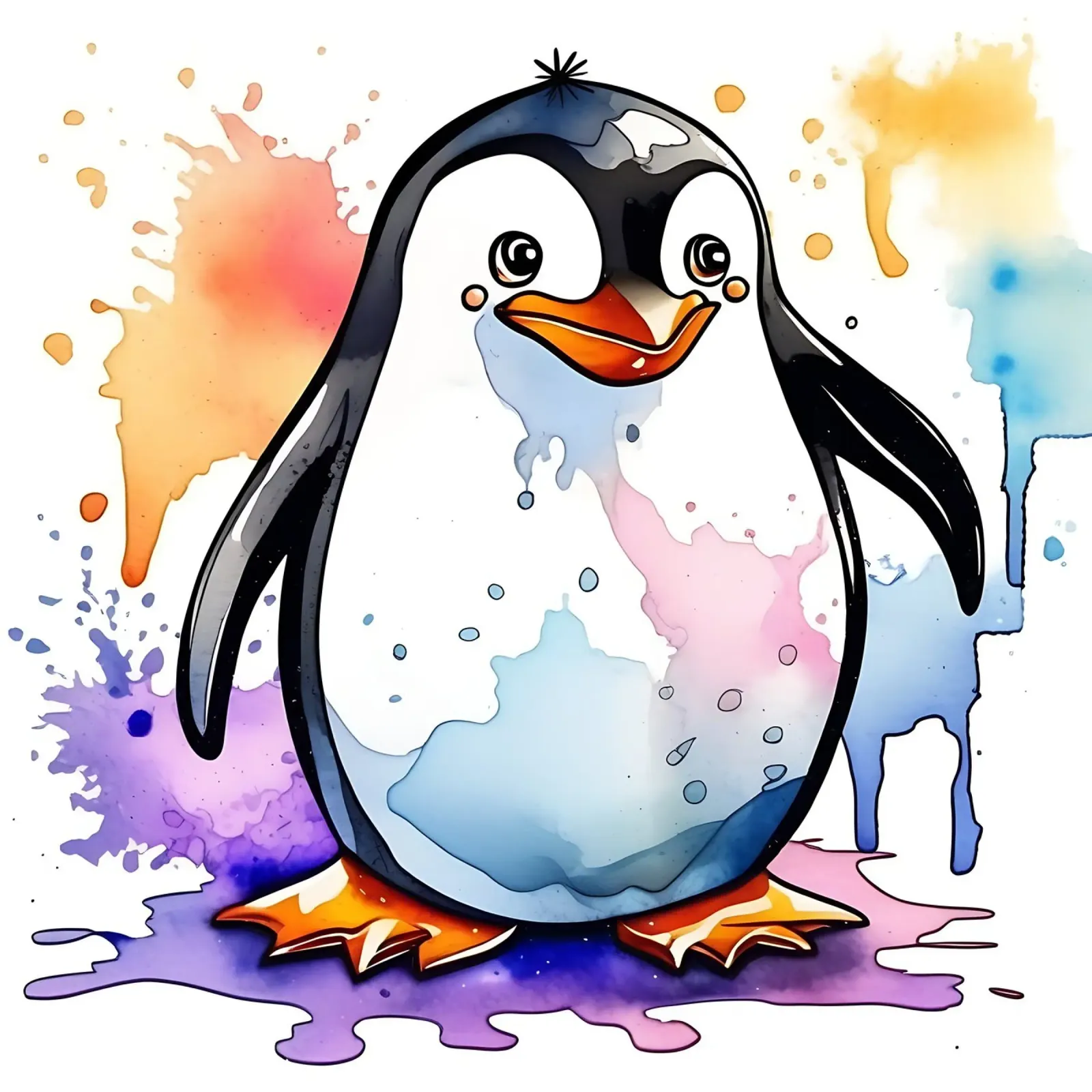 Pinguino_Stil_M_1 pellicola backlit da Tierisch bunt by LK