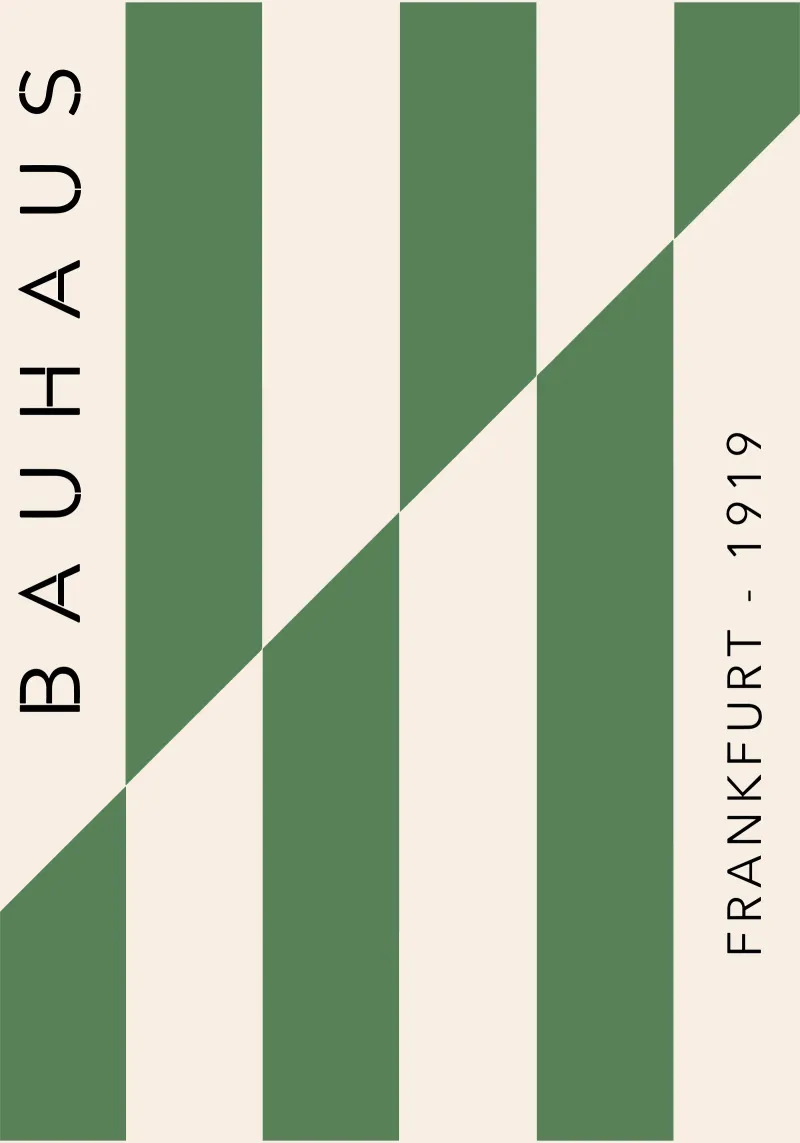 Frankfurt Lines – Green Edition poster da SMPLE