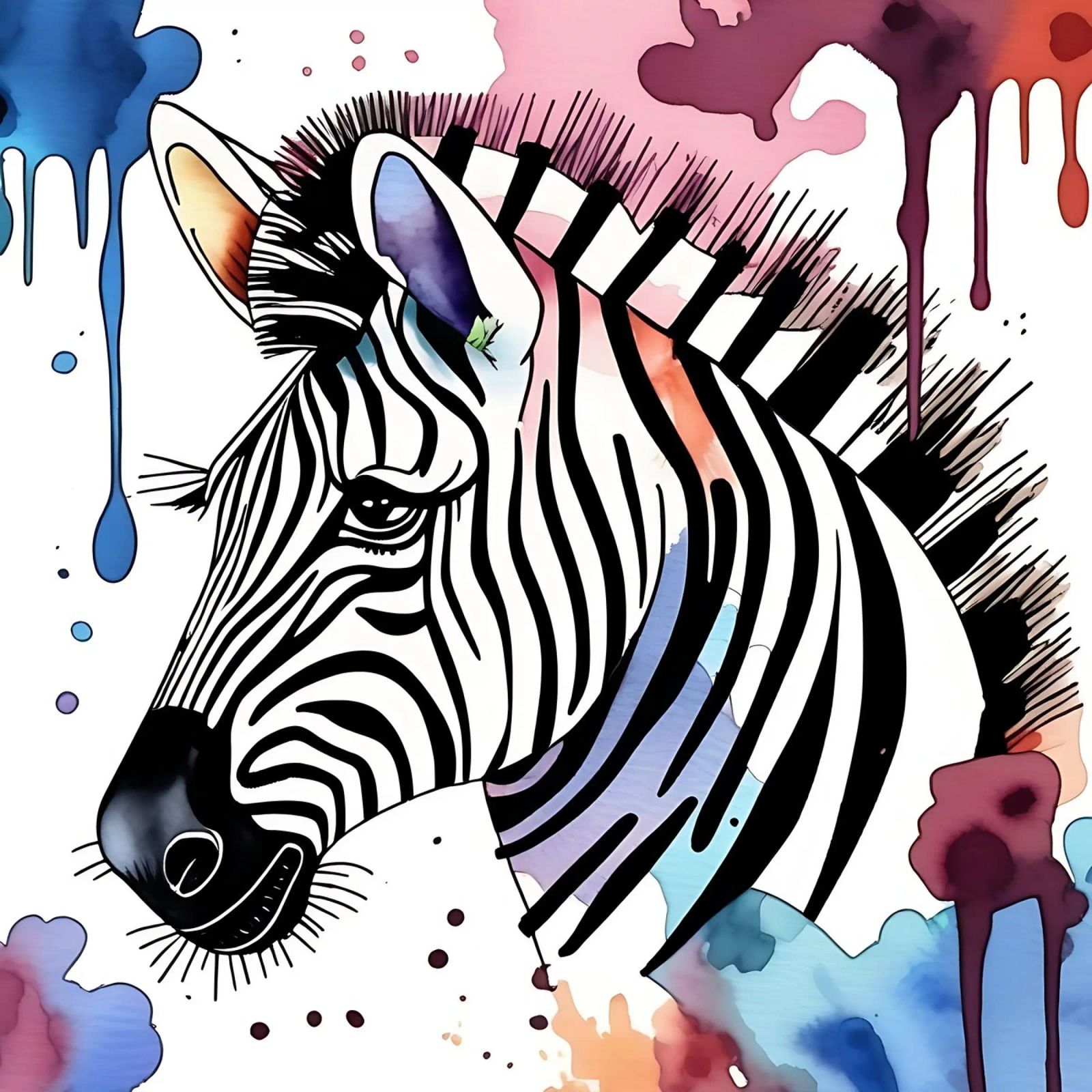 Zebra_Style_M_1 pellicola backlit da Tierisch bunt by LK