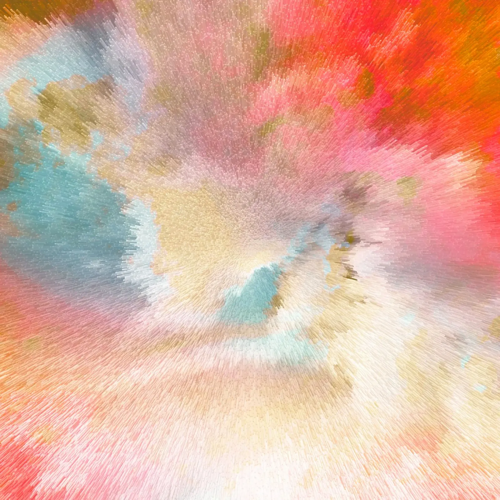 Cielo magico astratto - Raffica di colori di ispirazione Turner pellicola backlit da Dominique Vari Abstract