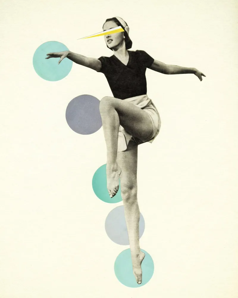 The Rules of Dance canvas by Cassia Beck Collage