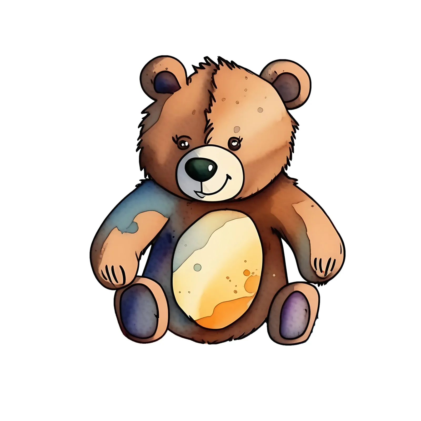 Stile_orso_M_1a carta hahnemühle da Tierisch bunt by LK