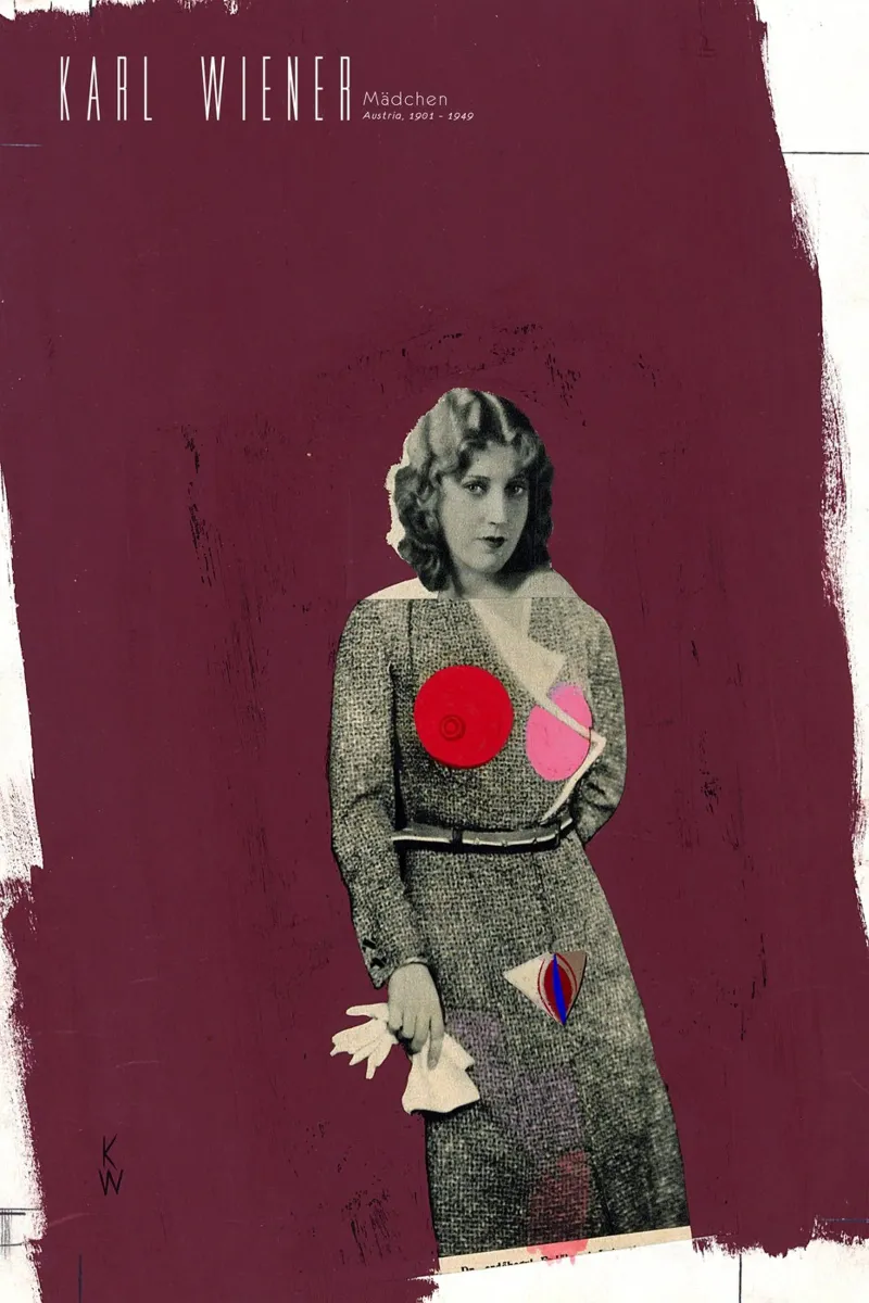 Karl Wiener - Ragazza poster con telaio in plastica da Old Masters