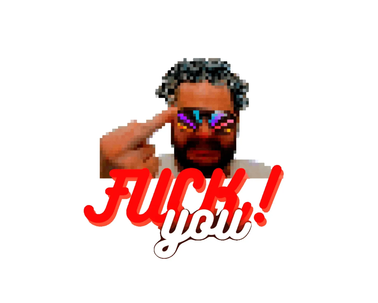 Some Madman sez "F* You!" pellicola backlit da Crypto_Jungle