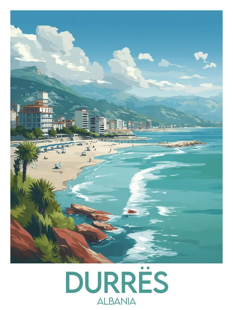 Affiche Durrës poster da Frame the World