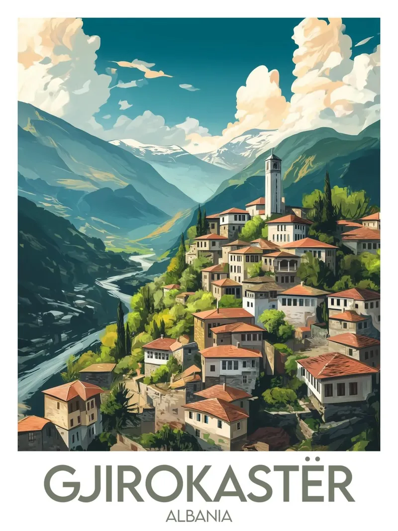 Affiche Gjirokastër poster da Frame the World