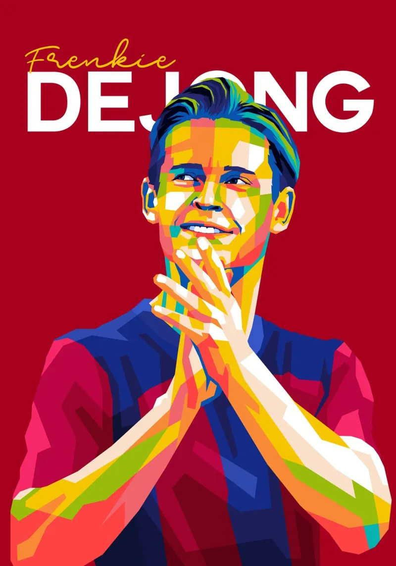 Frenkie De Jong poster da WPAP MALANG