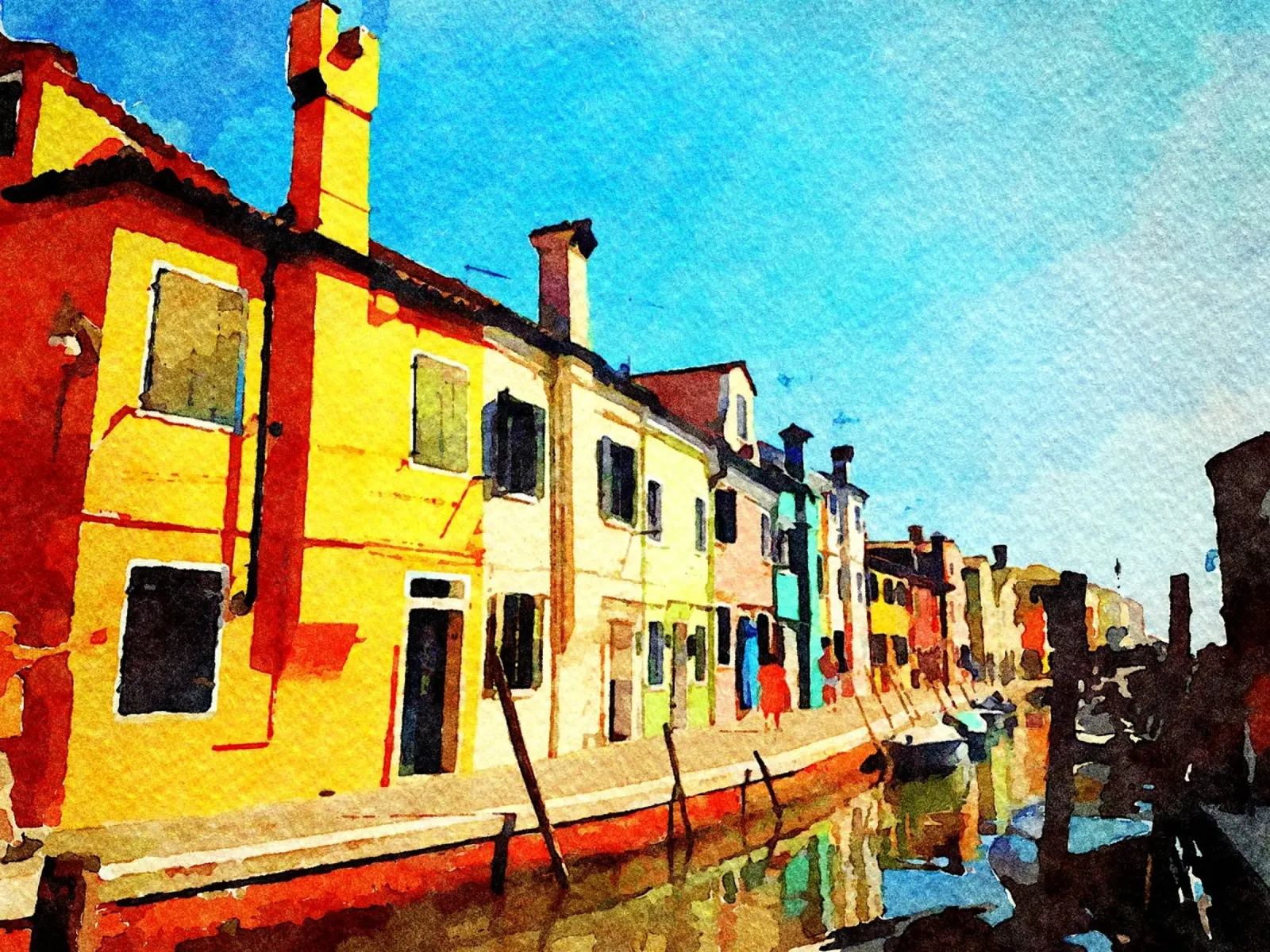 Burano pellicola backlit da Massimo Frascogna