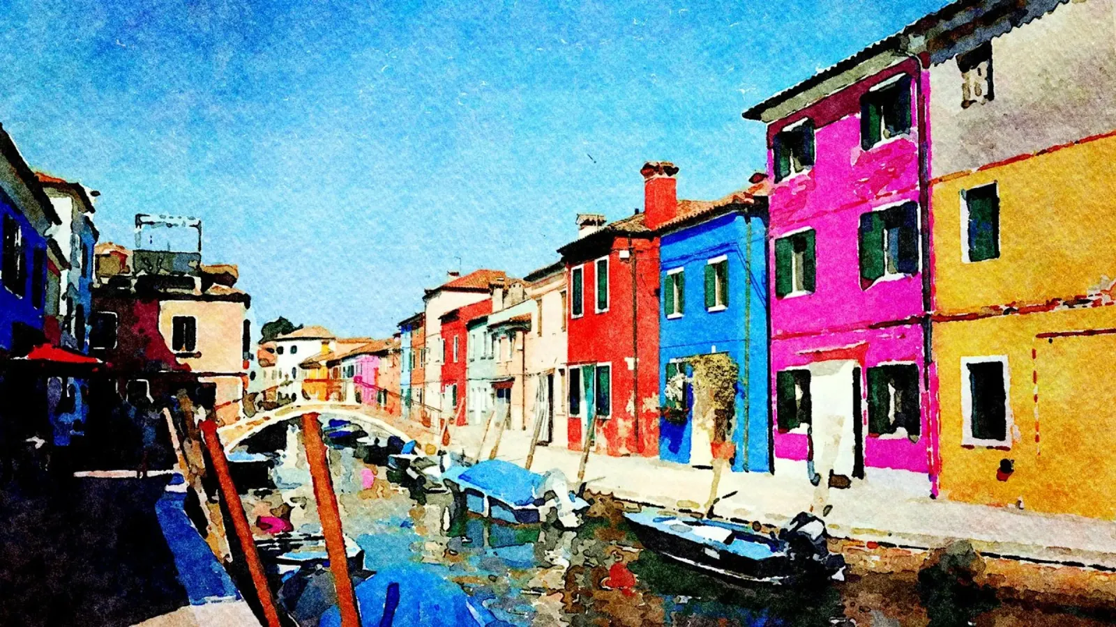 Burano canvas by Massimo Frascogna