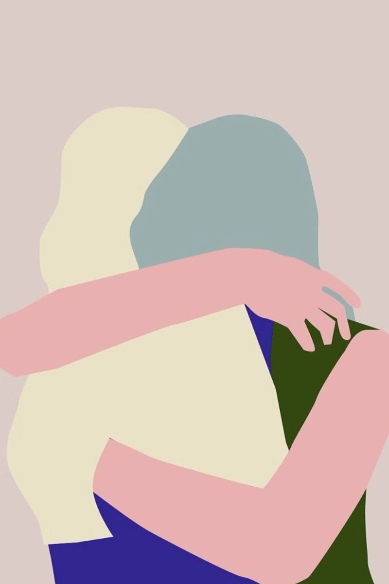 Hug 2 Poster von Helena Ravenne