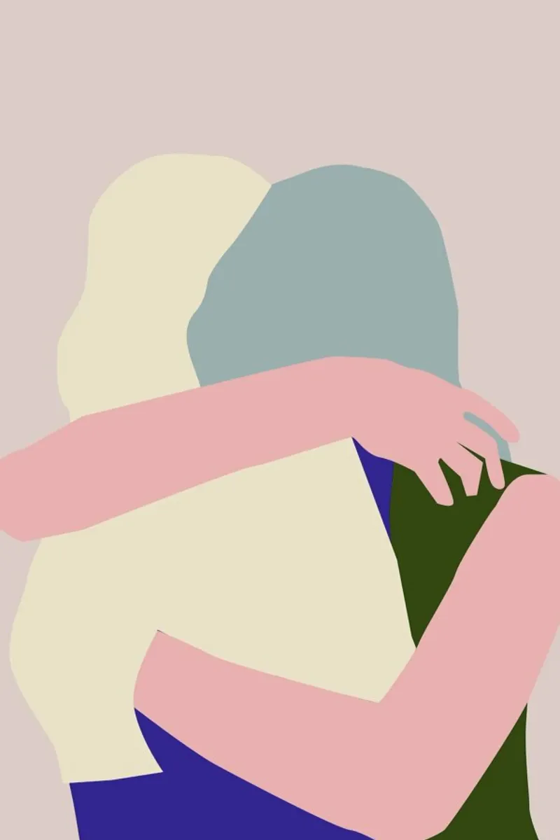 Hug 2 pellicola backlit da Helena Ravenne