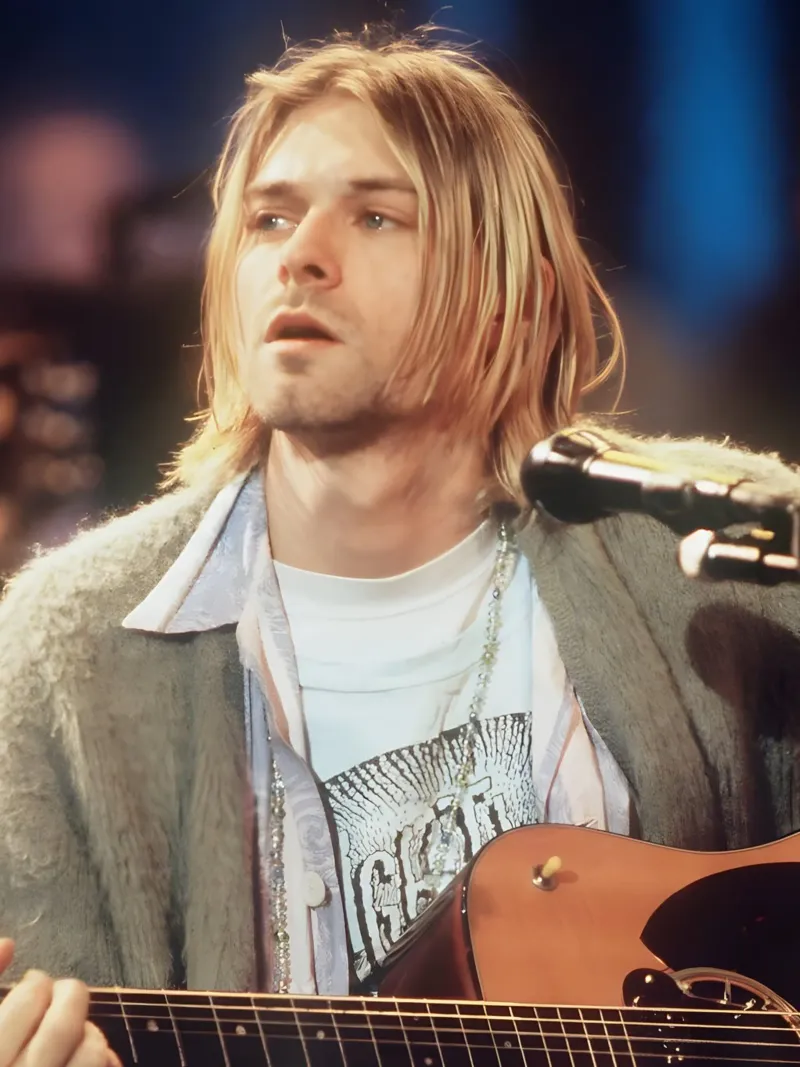 Kurt Cobain pellicola backlit da Low poly art