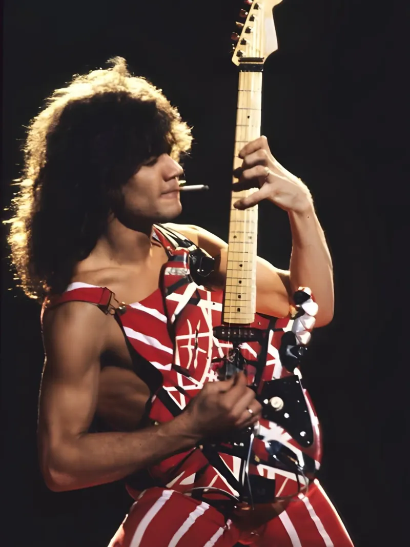 "Eddie Van Halen pellicola backlit da Low poly art