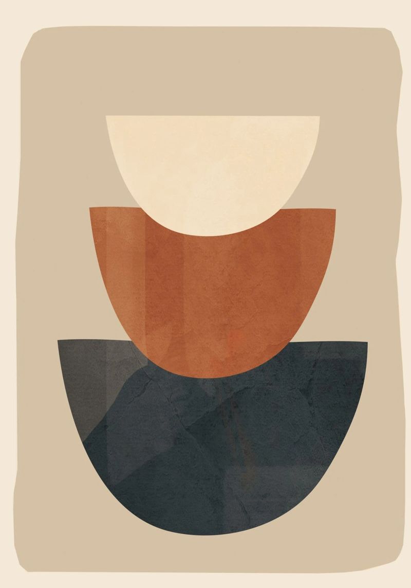 Modern Minimal Shapes 2 pellicola backlit da Flow Line