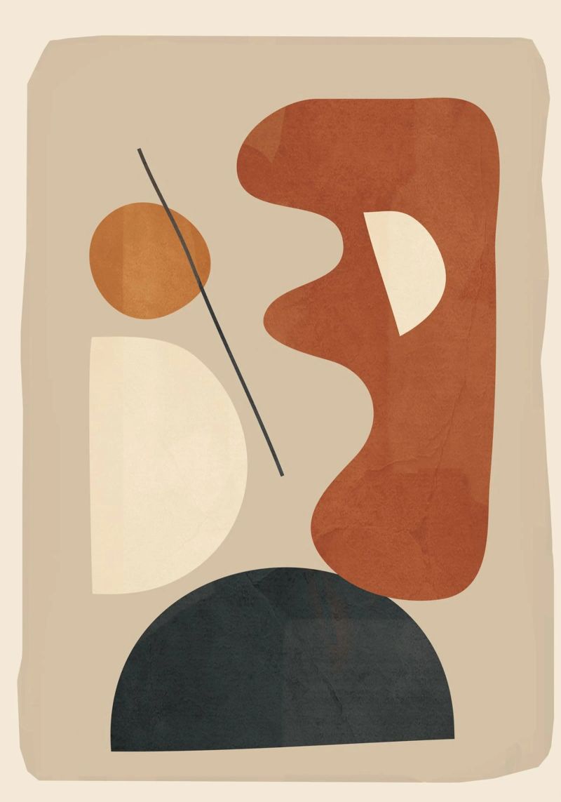 Modern Minimal Shapes 3 pellicola backlit da Flow Line
