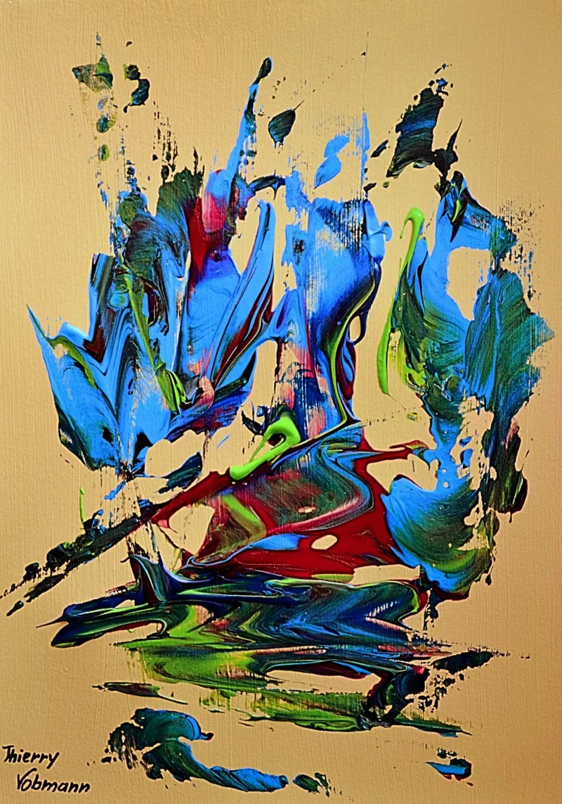 MESSAGE FROM THE HEART 10. pellicola backlit da Thierry Vobmann Abstract painting