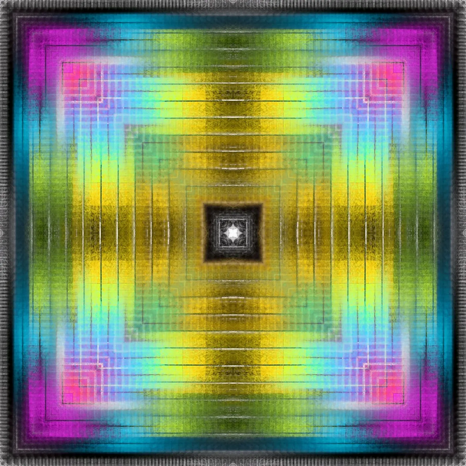 Caleidoscopio incrociato di spettri di colore pellicola backlit da Gürsel Yesil Digital Art
