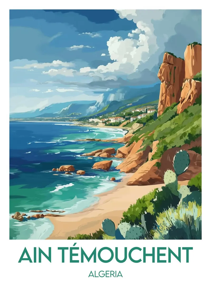 Affiche Ain Témouchent alluminio dibond da Frame the World