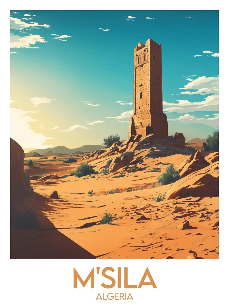 Affiche M'Sila tela con Cornice a cassetta da Frame the World