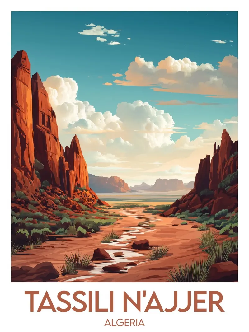 Affiche Tassili n'Ajjer poster da Frame the World